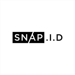 Fototapeta premium SNAP...D - Minimalist Text-Based Logo Design