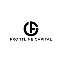 Frontline Capital Logo with Interlocking Letters C and F