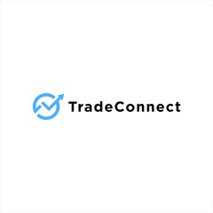 TradeConnect - Logo with Upward Trend Symbol