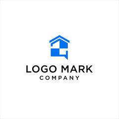 Blue House Logo Mark Company