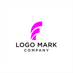 Pink Letter F Logo Mark Company
