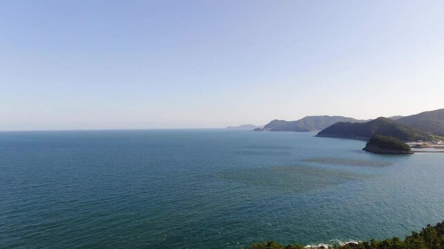 trip to Korea, beautiful Yeosu, the sea scenery of "Gye-dong" village in Dolsan Mountain and the healing friendly view of the fishing village_10