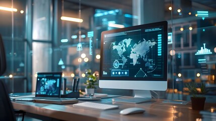 Seamless Digital Workspace with Integrated Productivity Apps and Communication Tools