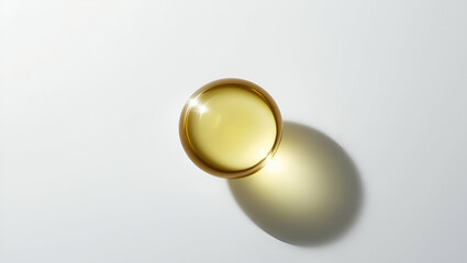 Title: A Solitary Round and Luminous Golden Miracle

