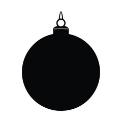 Christmas Tree Ornament Silhouettes for Seasonal Design.
