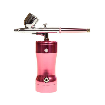 Airbrush spray for painting hobby, art, decoration, makeup isolated on transparent background
