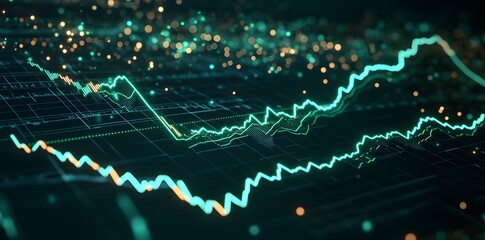 Abstract Stock Market Data Visualization