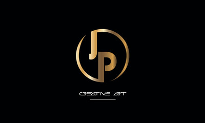 Fototapeta premium JD, DJ, J, D abstract letters logo monogram