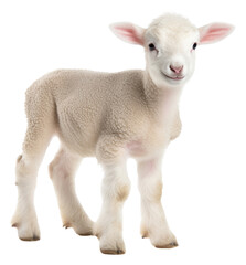Fototapeta premium PNG White lamb 8 weeks old livestock animal mammal.