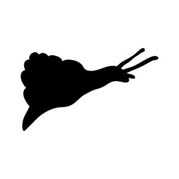 recommend clip art: black silhouette slug cartoon animal design