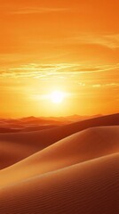 Golden Desert Sunset.