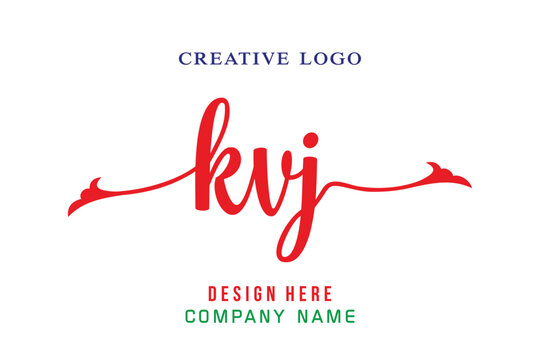 KVJ lettering logo is simple, easy to understand and authoritative