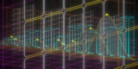 Abstract Data Visualization with Colorful Graphs and Charts