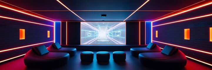 Fototapeta premium Modern empty living room interior design and wall texture background