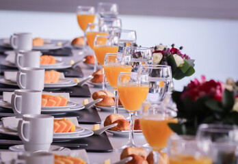 Corporate breakfast for the main board