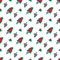 Obraz premium Realistic christmas celebration pattern design.The new year and Christmas.