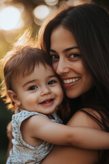 Fototapeta premium mother and child