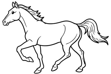 running horse silhouette, galloping horse silhouette vector, horse icon vector
