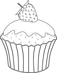 cake coloring page