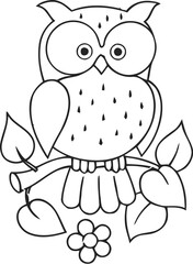 Owl Coloring Pages