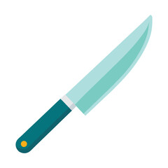 Basic kitchen knife icon vector illustration.
