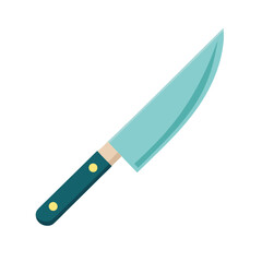 Basic kitchen knife icon vector illustration.
