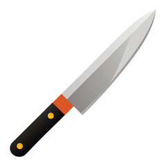 Basic kitchen knife icon vector illustration.
