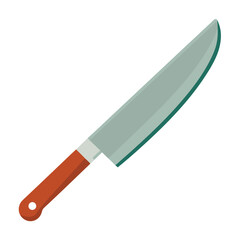 Basic kitchen knife icon vector illustration.
