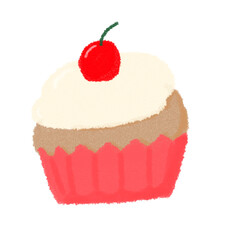 スイーツイラスト(カップケーキ)