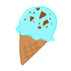スイーツイラスト(チョコミント)