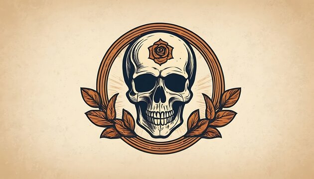 a skull with butterflies and flowers,A human skull with florals and butterlies. Anatomical vintage illustration.Generative AI,butterfly, flower, bone, skull, 943