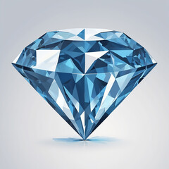 High-Resolution Diamond Vector Set on White Background, Isolated