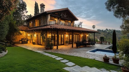 Fototapeta premium beautiful house