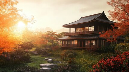 Fototapeta premium beautiful house