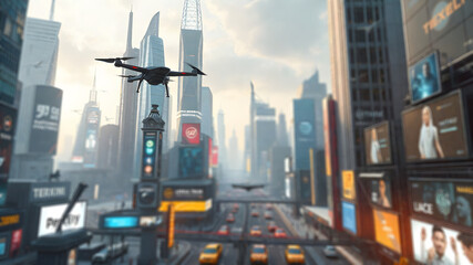 Futuristic Smart City with AI Integration
