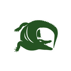 Crocodile logo template symbol of alligator vector image