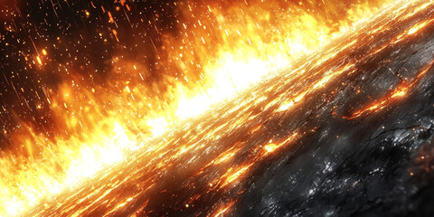 Naklejka premium A fiery, abstract background with streaks of light.