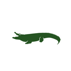 Crocodile logo template symbol of alligator vector image