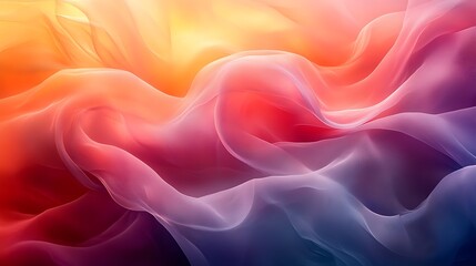 Obraz premium Abstract background of soft, flowing fabric in vibrant gradient colors.