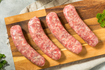 Grass Fed Homemade Raw German Bratwursts