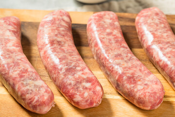 Grass Fed Homemade Raw German Bratwursts