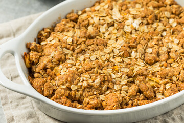 Homemade Autumn Apple Crisp Cobbler