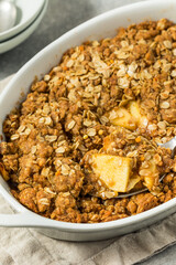 Homemade Autumn Apple Crisp Cobbler