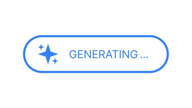 AI Generated Button Animation - Interactive Tech Icon with Smooth Motion Effects Alpha Channel transparent