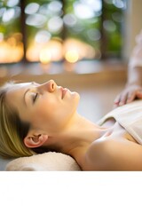 Fototapeta premium Woman relaxing during a spa treatment