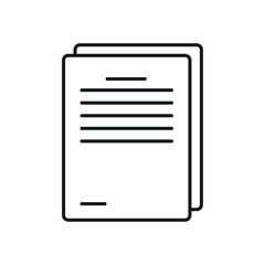 Document Paper icon vector. File Icon. paper icon isolated on white background. Simple and editable paper icons. The best paper icon vector, illustration logo template in trendy style. Eps file 60.