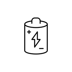 Battery Icon - Vector Graphic of a Power Source Symbol