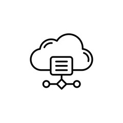 Cloud Computing Network Connectivity Icon