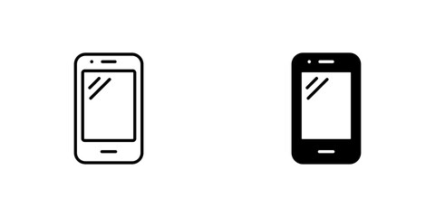 Modern Smartphone Icon - Clean, Minimalist, and Versatile for Mobile App and Website Design