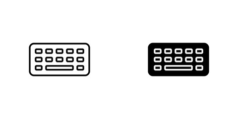 Keyboard Icon - A versatile symbol representing input devices for computers and other electronic equipment